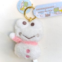 画像1: けろっぴ×ピクルス カラビナマスコット 雪だるまけろけろけろっぴ