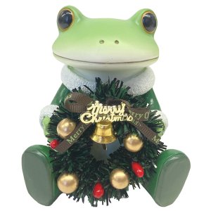 画像: Copeau ミドル クリスマスリースとカエル