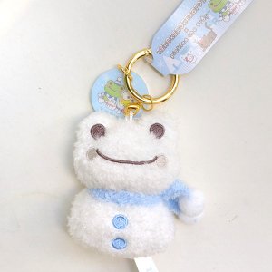 画像: けろっぴ×ピクルス カラビナマスコット 雪だるまピクルス